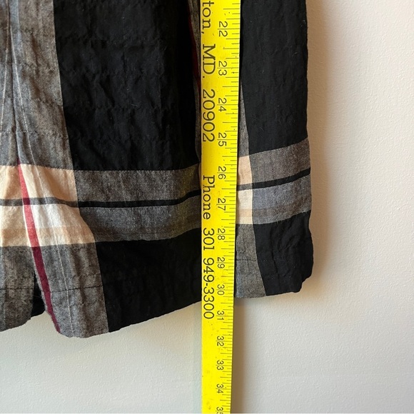 🏷️ 2/$20 Club Monaco Plaid Tie Front Romper - Picture 8 of 13